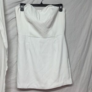 Lily Pulitzer Size 12 Elegant White Strapless Dress